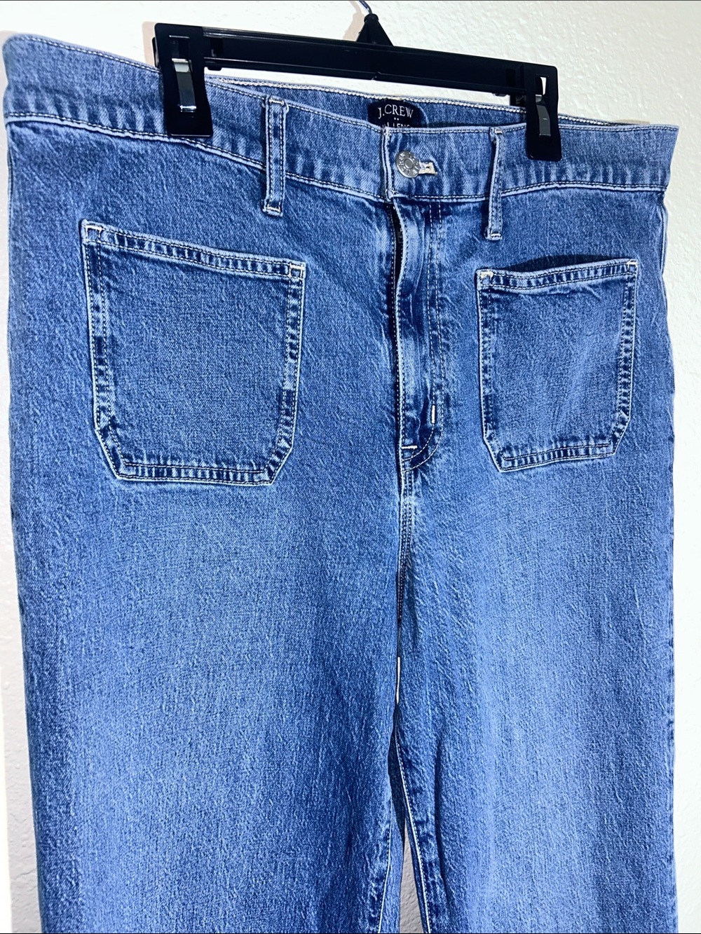 J. Crew Full Length Wide Leg Jeans Sz 30 - Picture 5 of 7